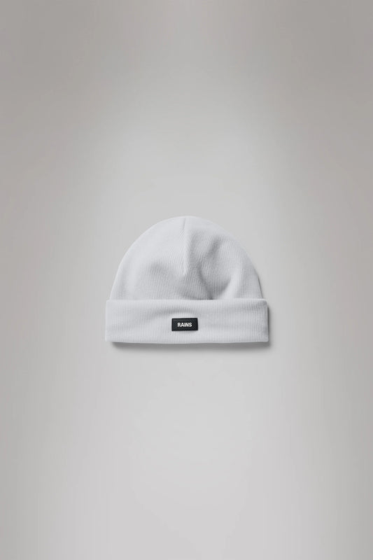 Rains Ribbed Fleece Beanie- Grey Melange