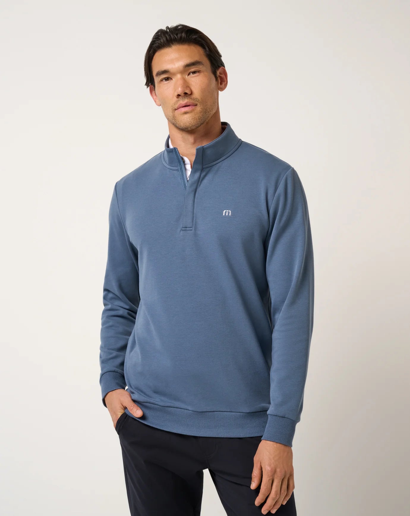 Travis Mathew Cloud Quarter Zip 2.0- Bering Sea