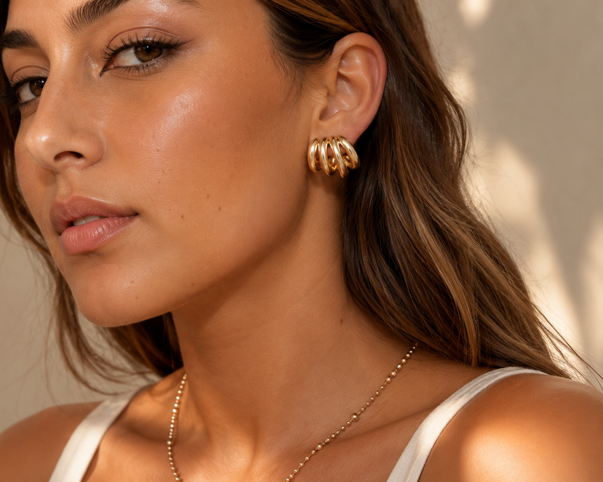 Jurate Ella Illusion Hoop Earring