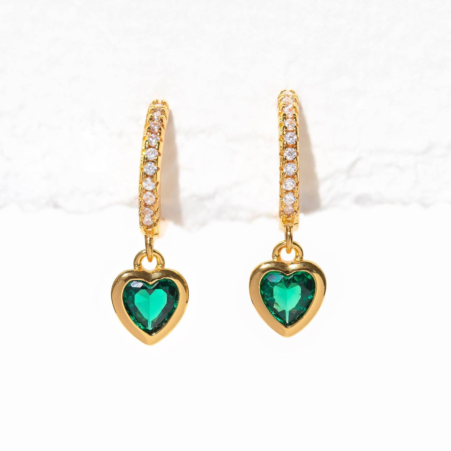 Girls Crew Green Goddess Dangle Hoops