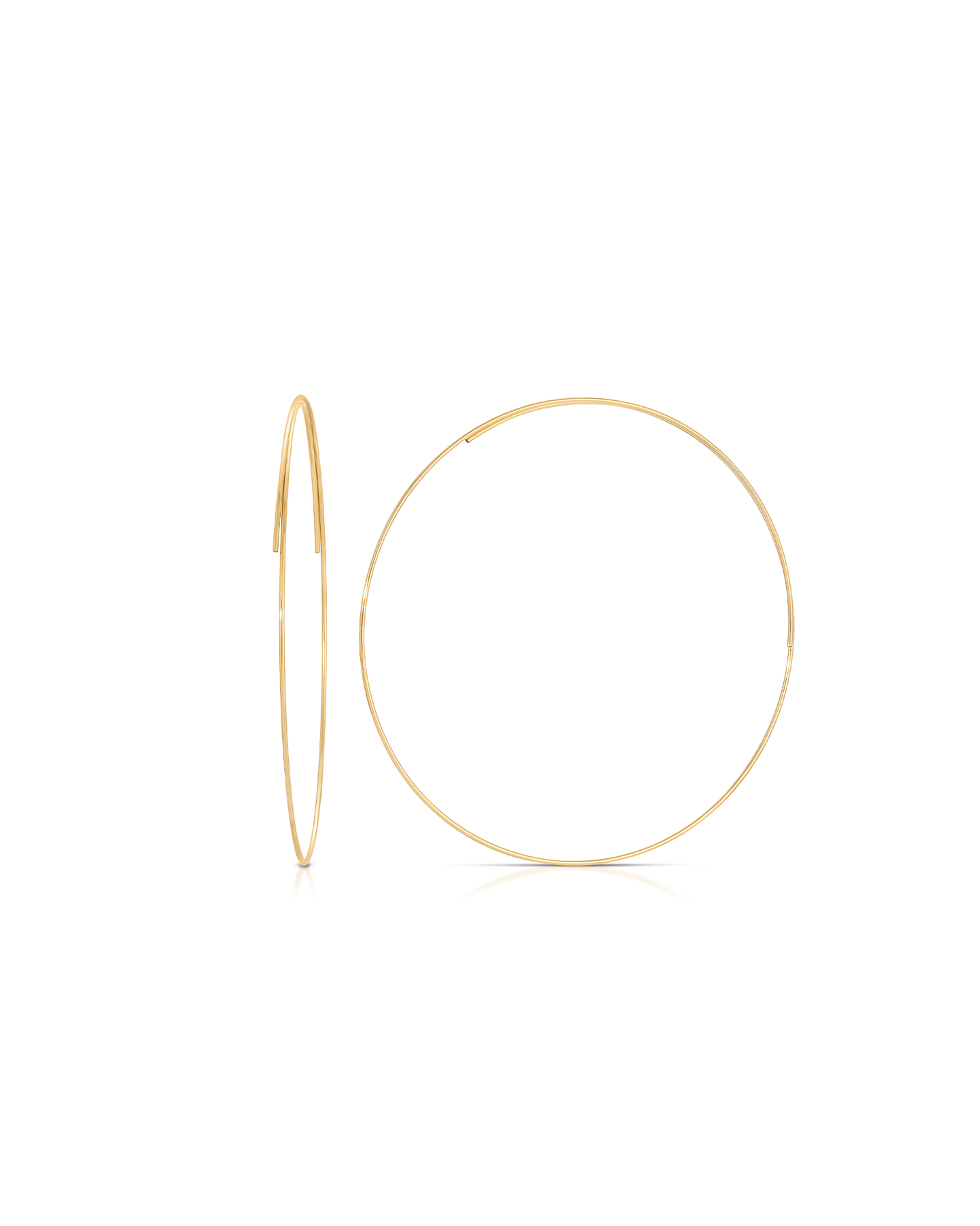 Jurate Hadley Hoops : White Gold