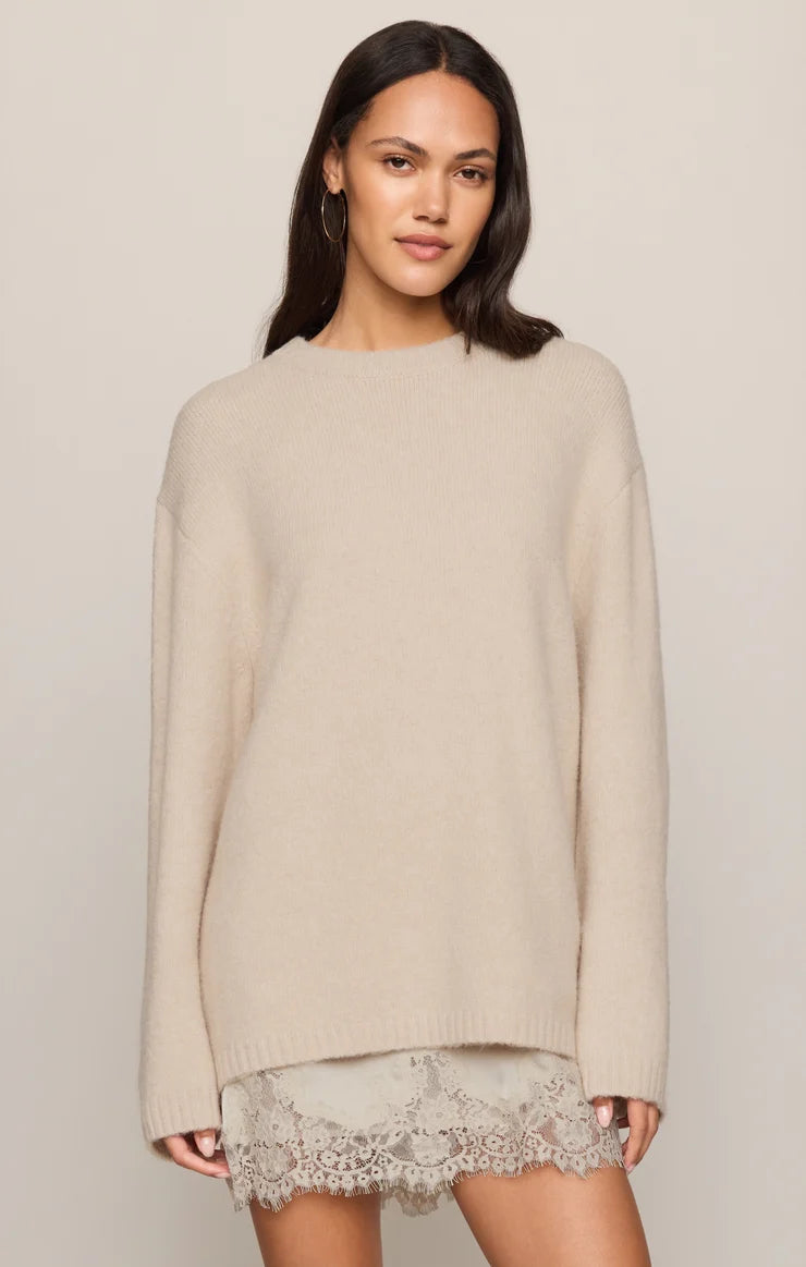Z Supply Chill Mode Sweater- Pearl