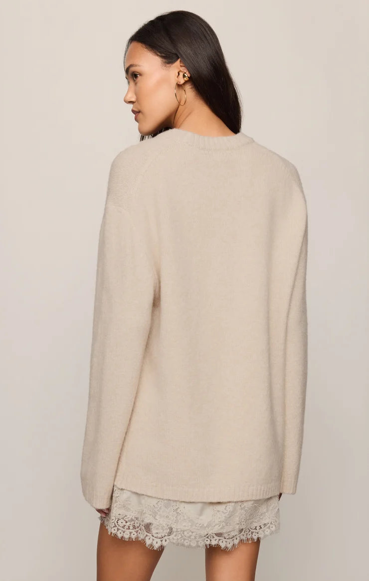 Z Supply Chill Mode Sweater- Pearl