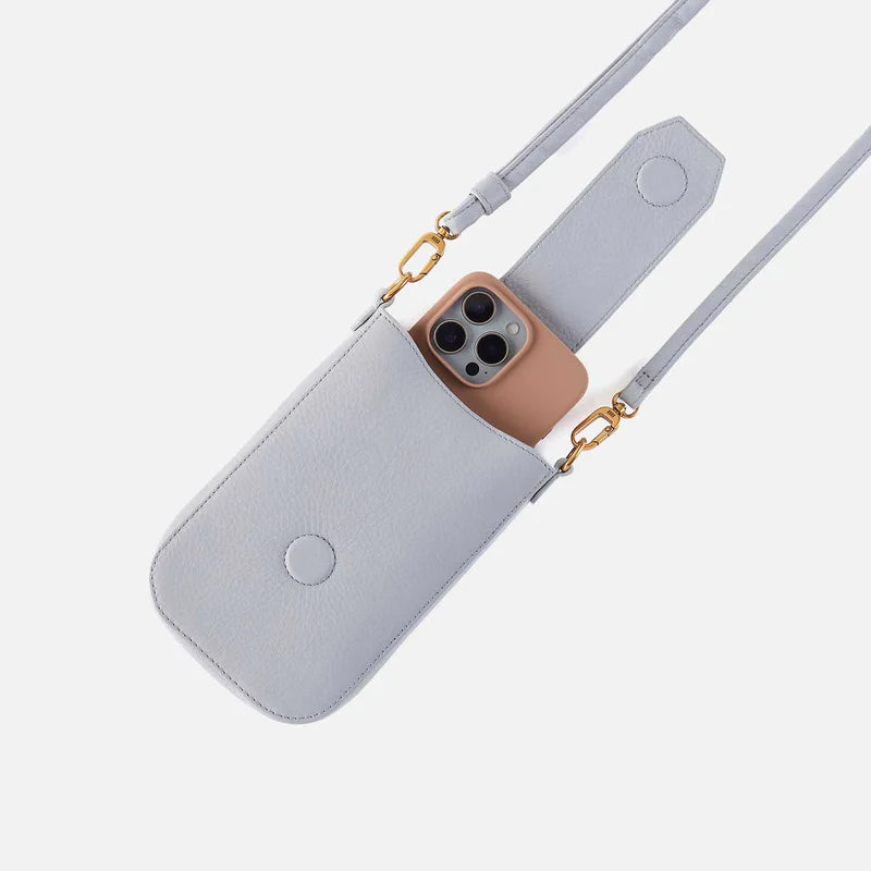 HOBO Expedition Phone Crossbody in Pebble Leather- Indigo Cloud