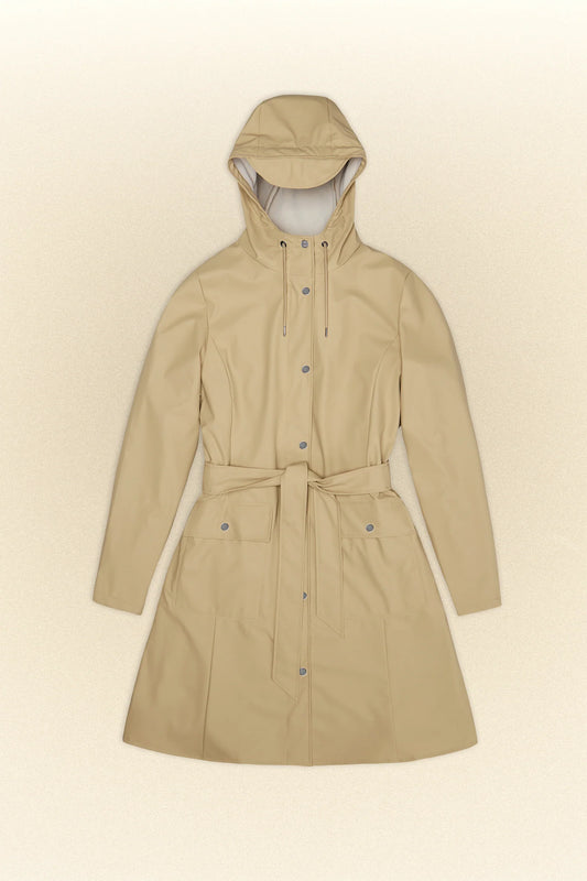 Rains Curve W Jacket- Sand