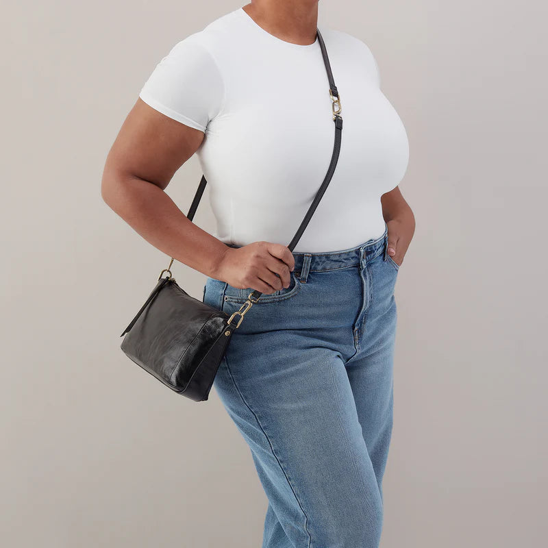 HOBO Darcy Carry-All Crossbody- Polished Black