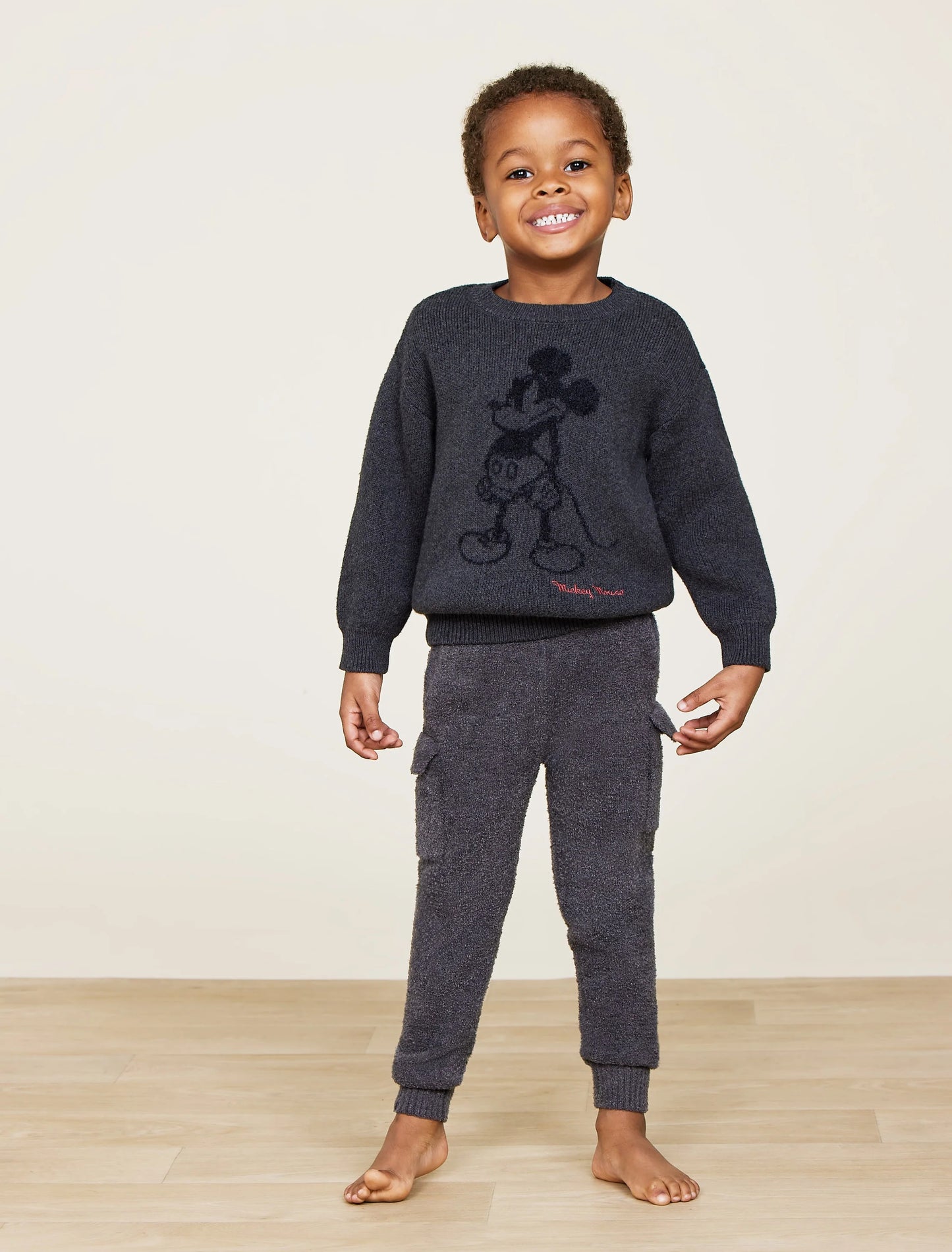 Barefoot Dreams CozyChic Lite® Cotton Toddler Disney Angry Mickey Pullover