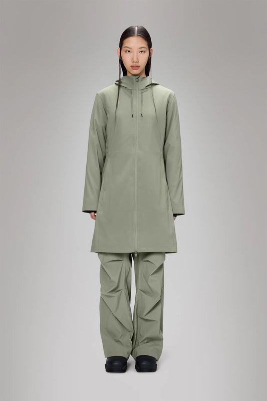 Rains Suva Hardshell Long W Jacket- Drift