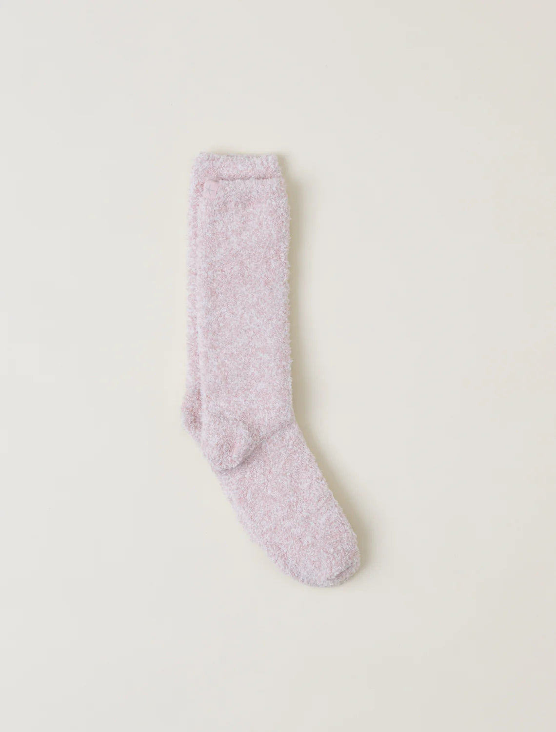 Barefoot Dreams CozyChic® Heathered Socks- Dusty Rose/ White