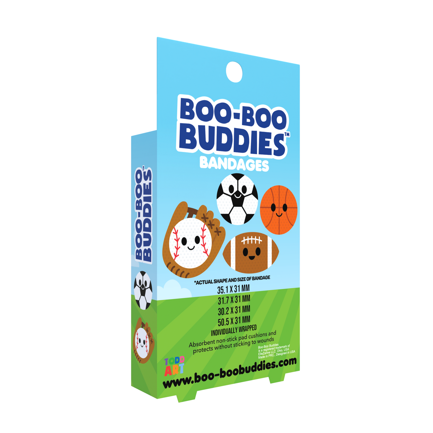 Kids Bandages – Sports Balls (24 Count, Latex-Free)