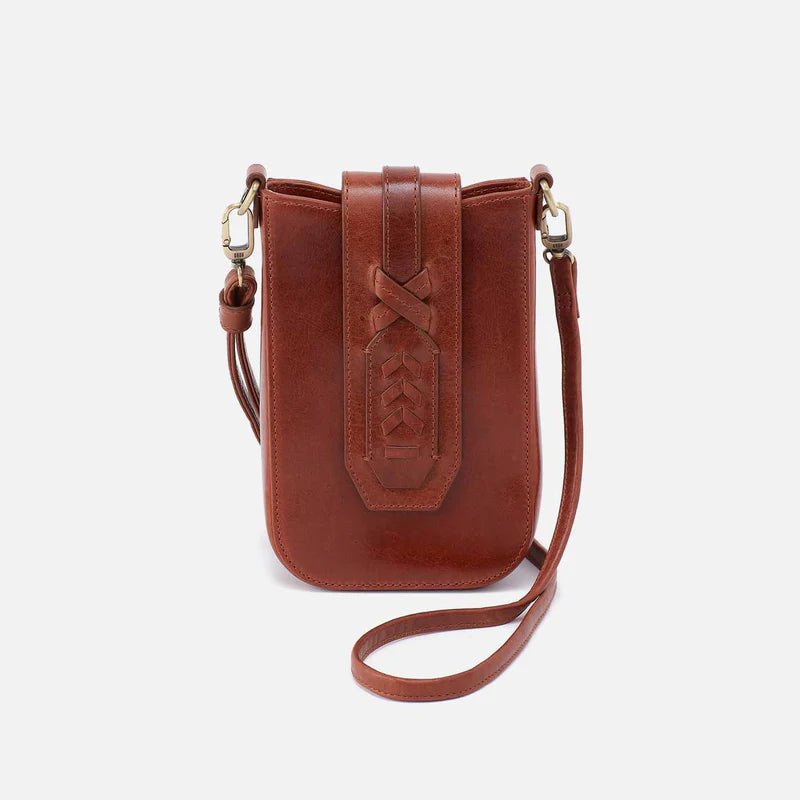 HOBO Expedition Phone Crossbody in Patina Leather- Peace Ridge