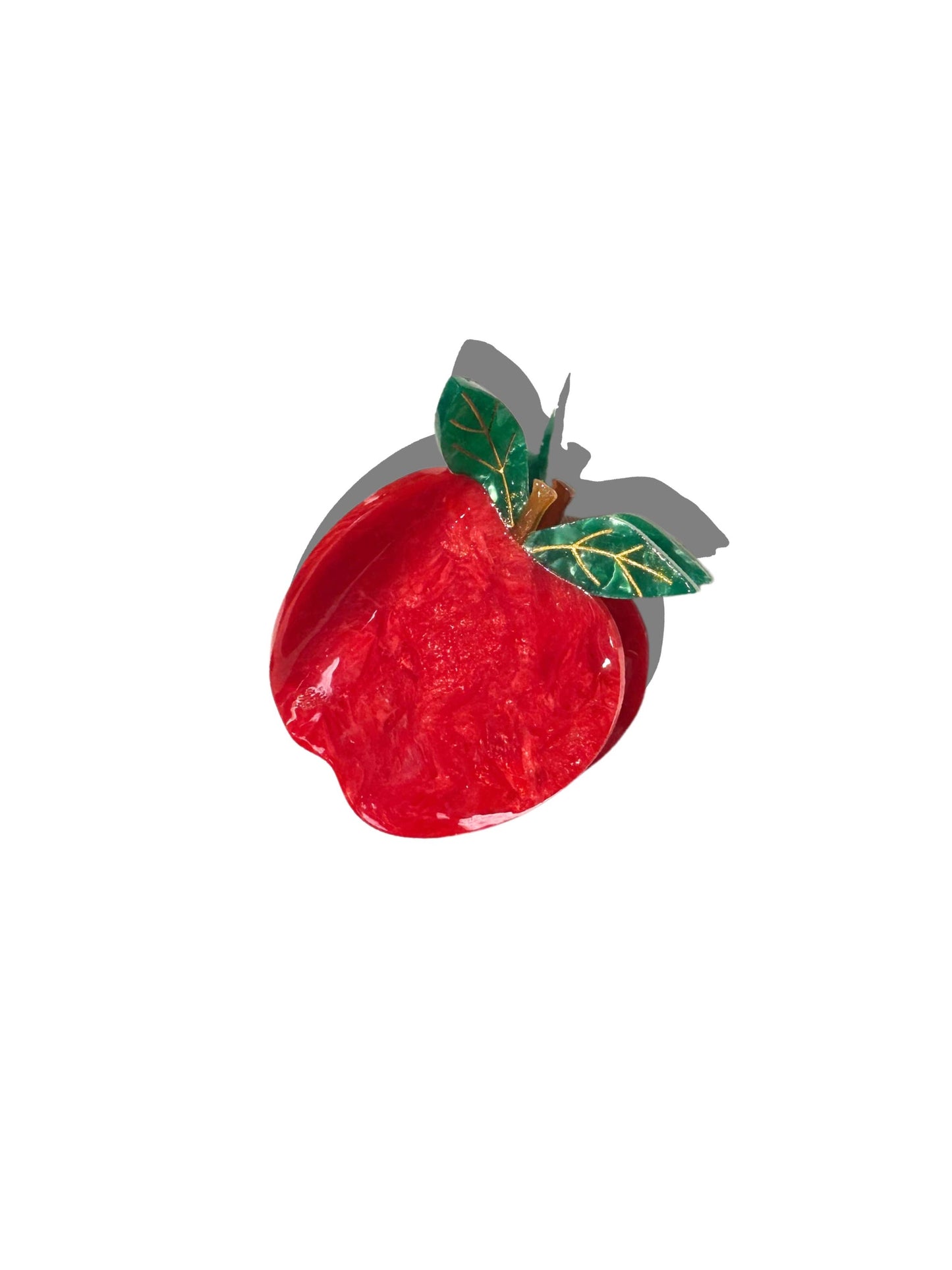 Solar Eclipse Hand-painted Big Apple Claw Hair Clip