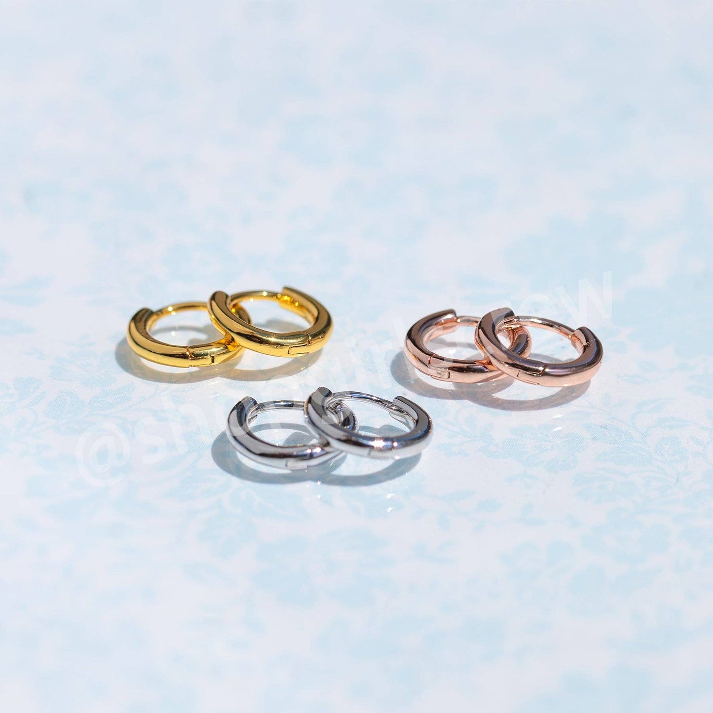 Girls crew In My Element Hoops: Silver