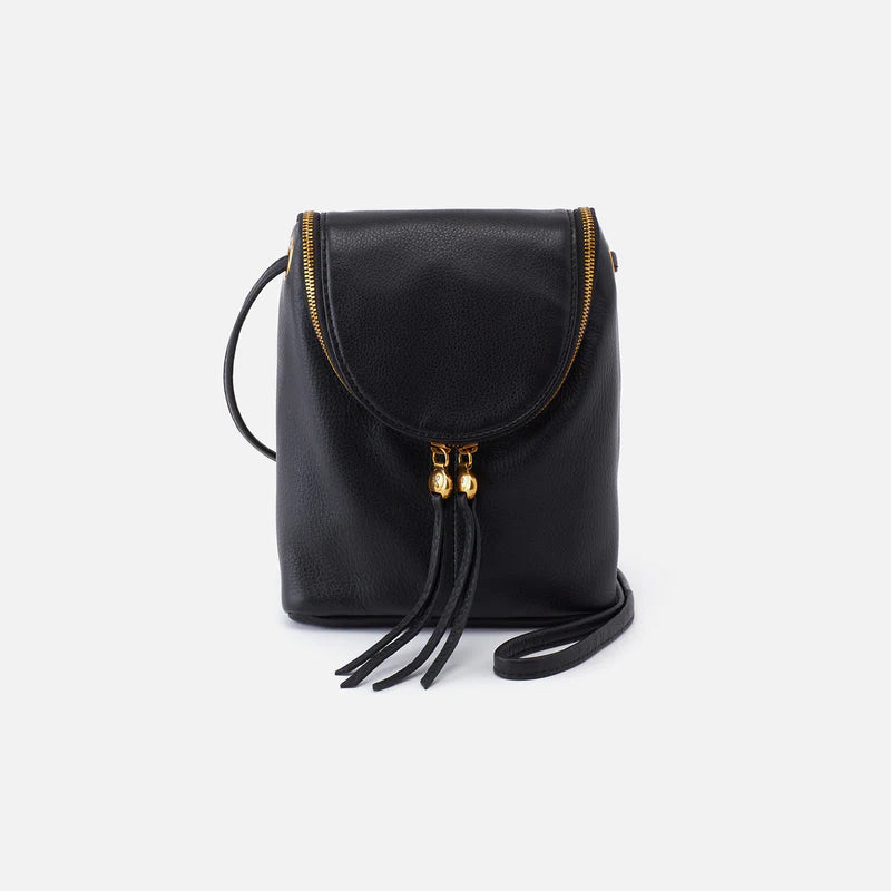 HOBO Fern Crossbody in Pebble Leather- Black
