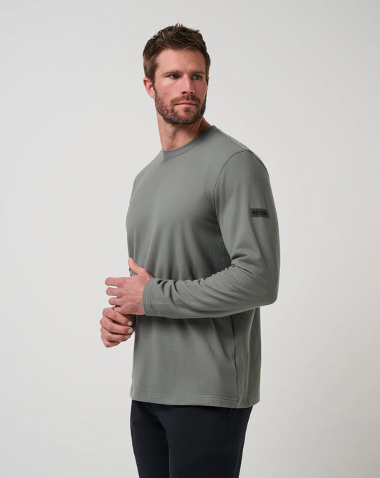 Travis Mathew Peak Fleece Crew- Dark Olive