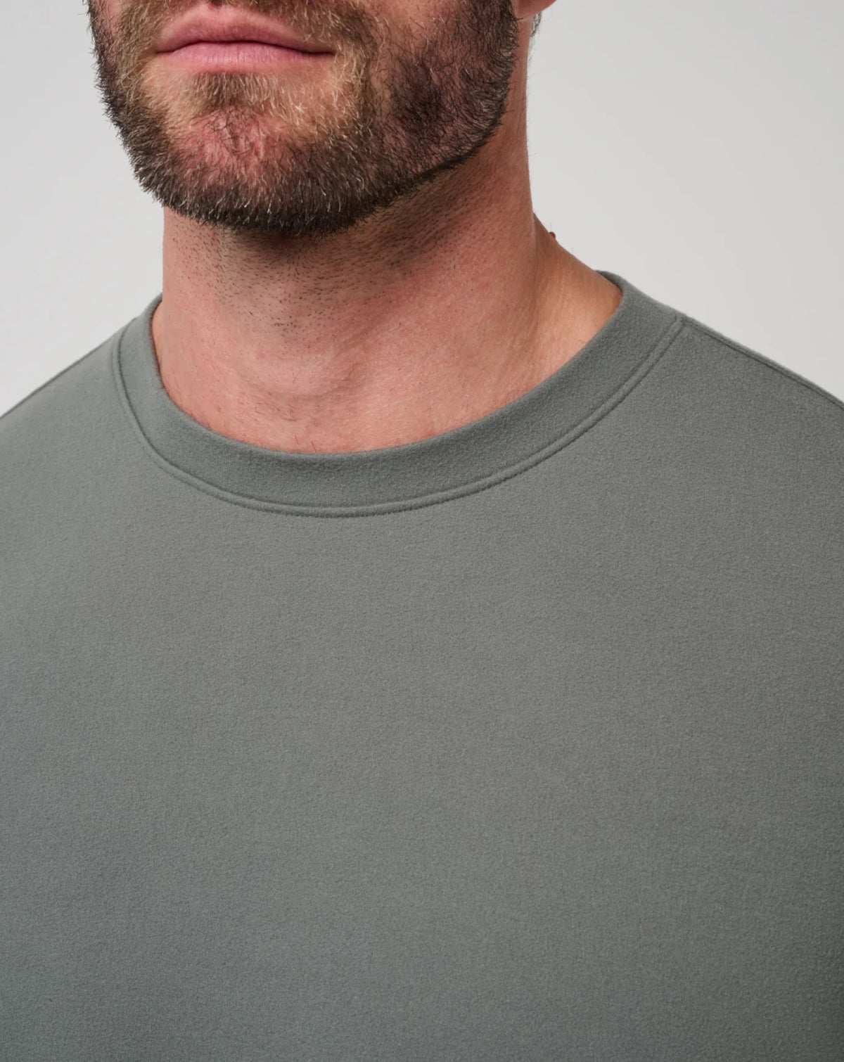 Travis Mathew Peak Fleece Crew- Dark Olive
