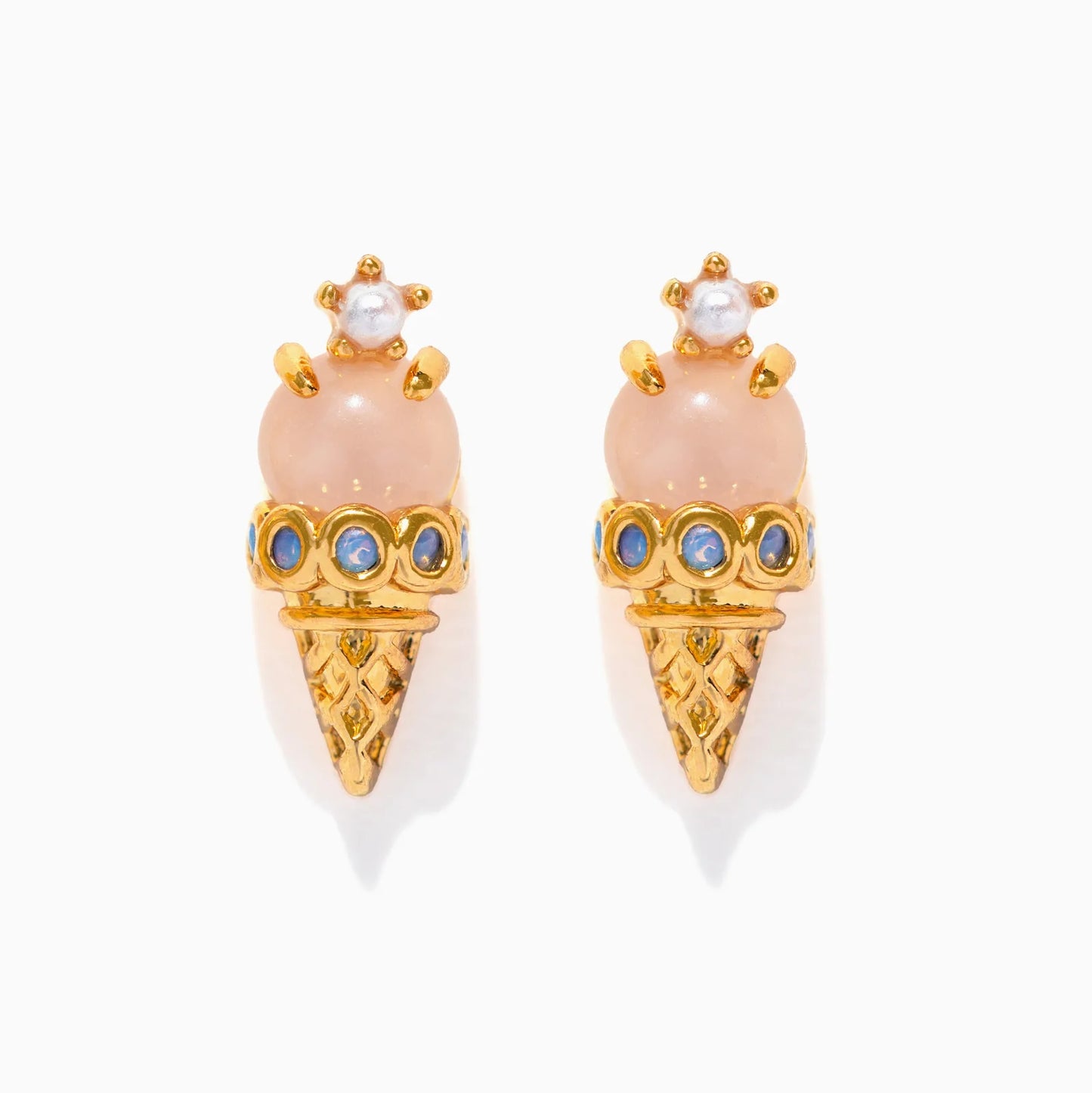 Girls Cream Ice Cream Shop Studs
