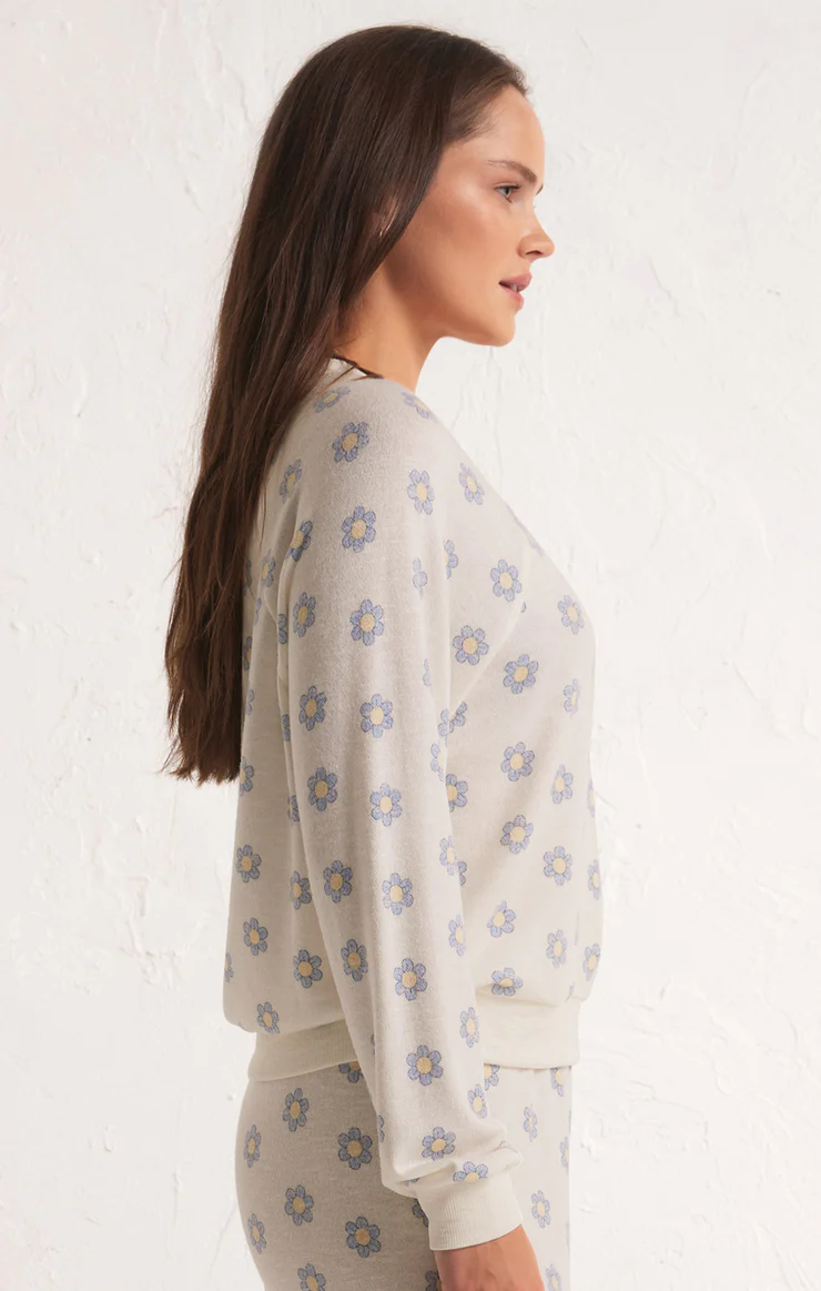 Z Supply Dazed Daisy V-Neck Long Sleeve