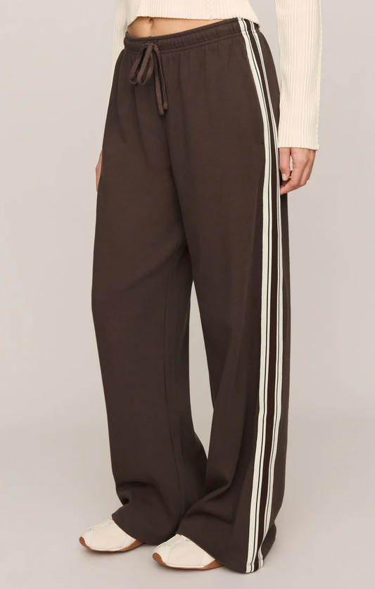 Z Supply Breakaway Track Pant- Dark Chocolate