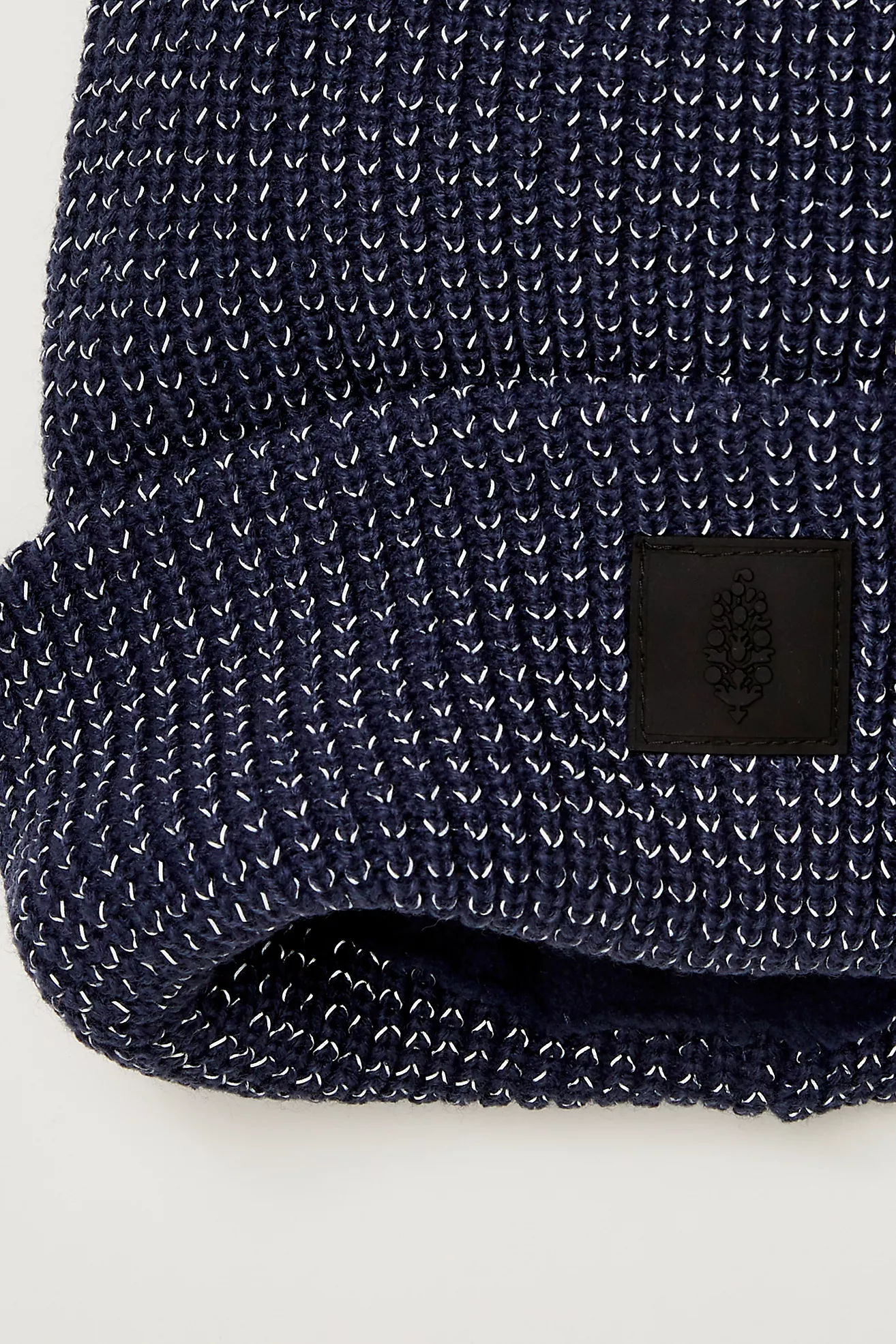 Free People Lets Race Fleece Lined Recycled Yarn Beanie- Black