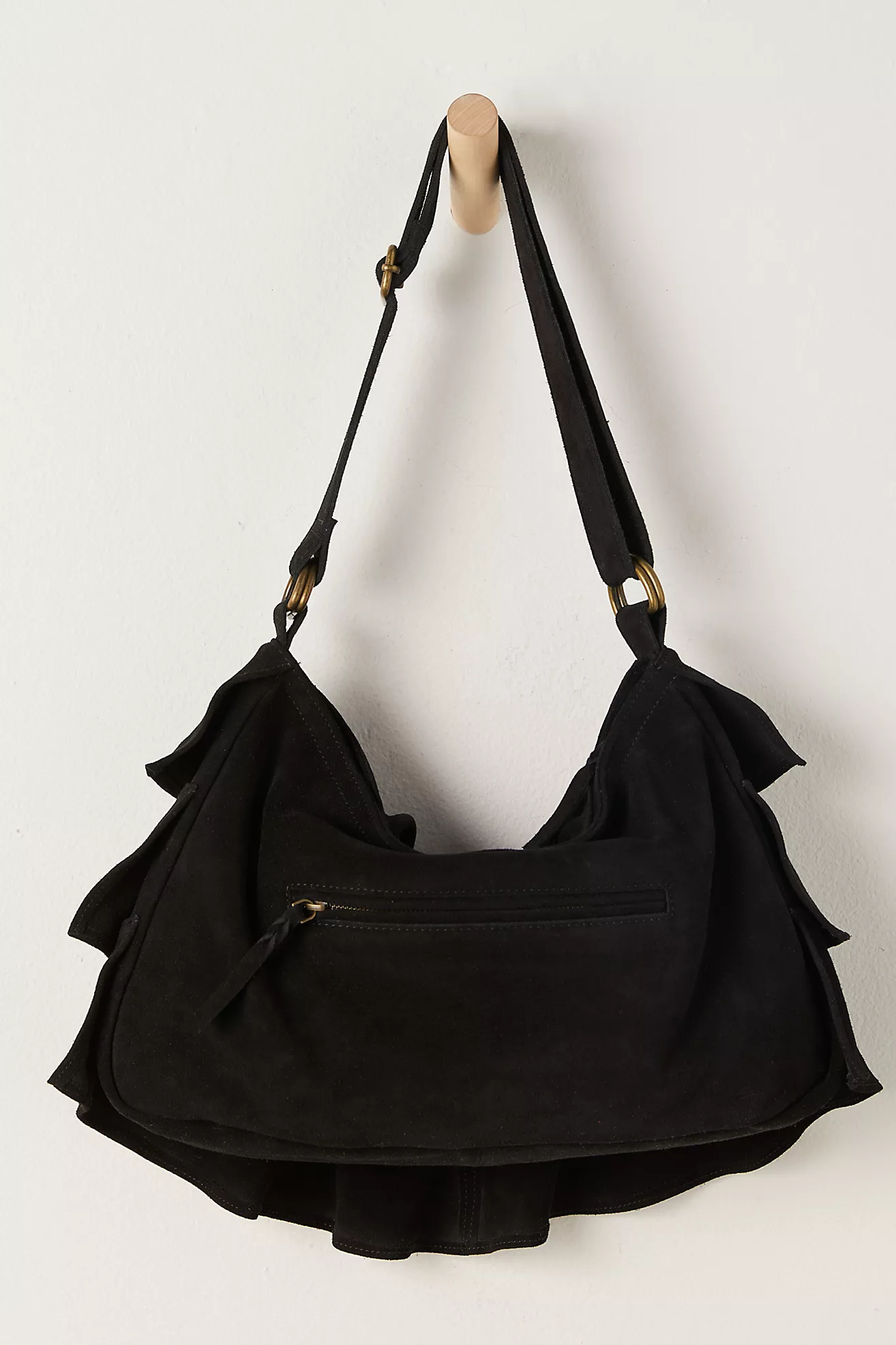 Free People Rae Ruffle Shoulder Bag