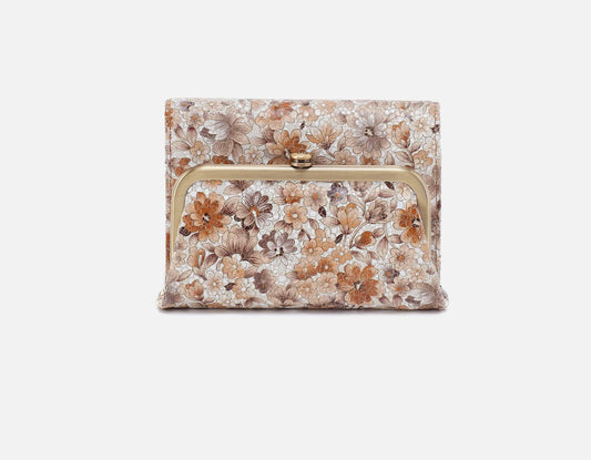 HOBO Robin Compact Wallet- Sepia Bloom