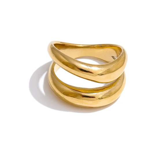 Jurate Paloma Gold Statement Ring