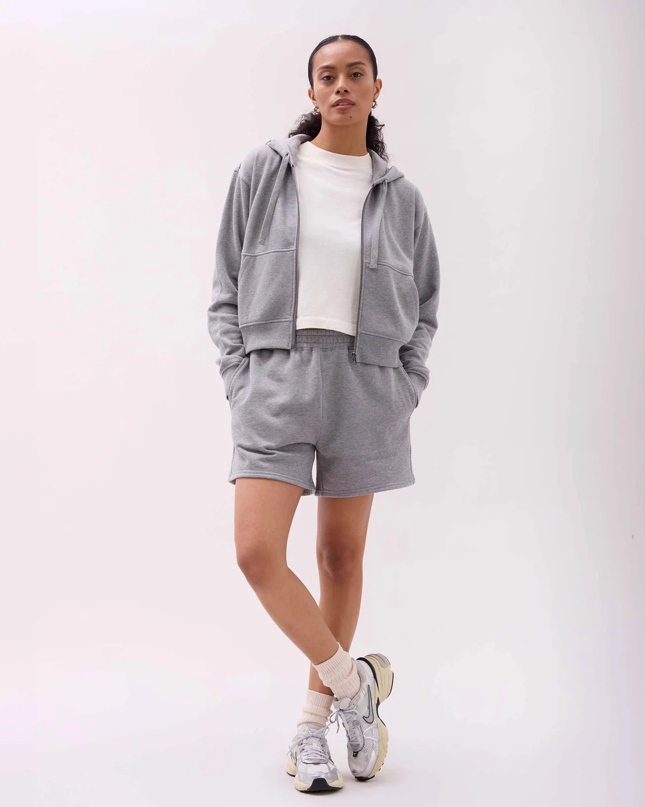 Richer Poorer Recycled Fleece Sweatshirts- Heather Grey