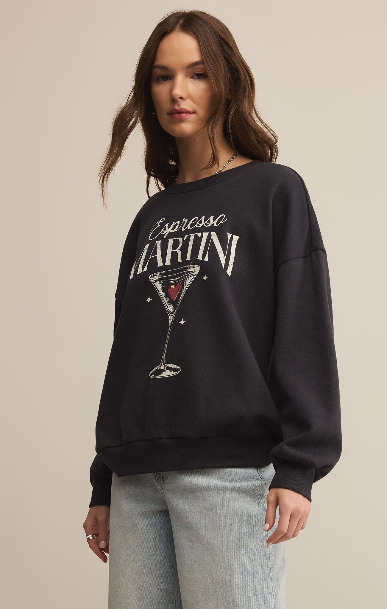 Z Supply Oversized Espresso Martini Sweatshirt