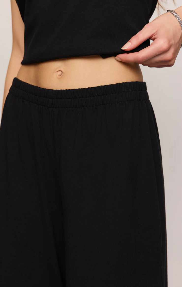 Z Supply Scout Jersey Pant- True Black