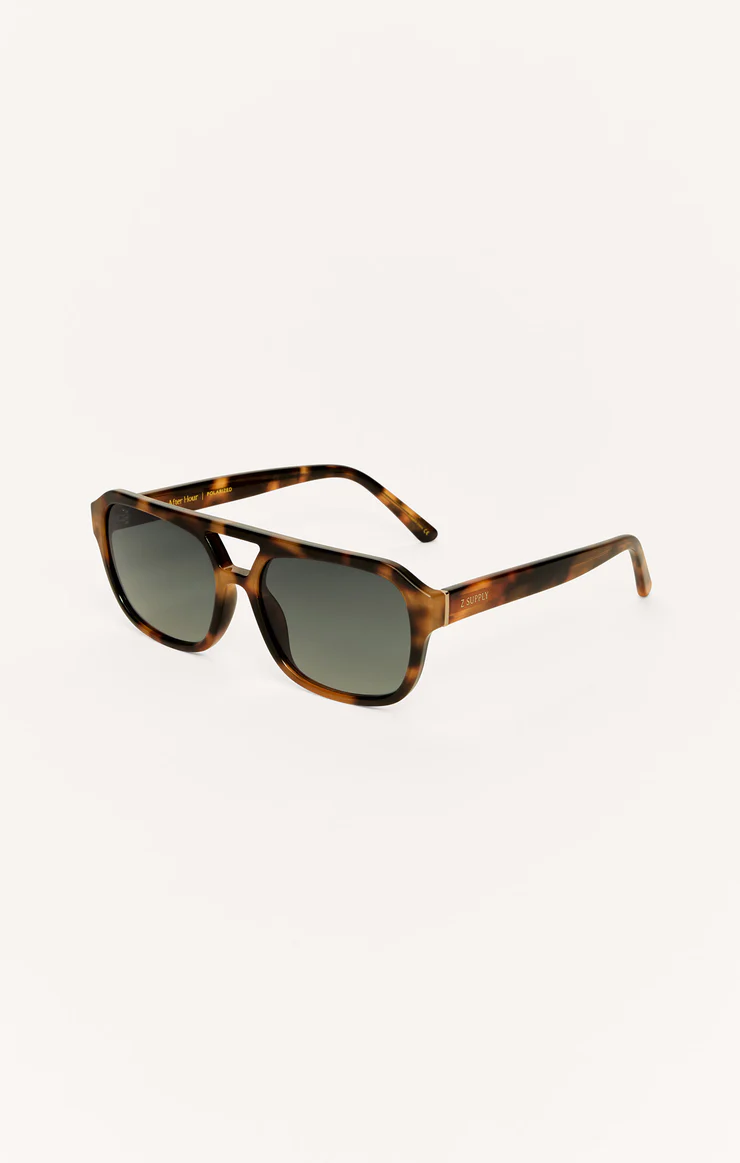 Z Supply After Hours Polarized Sunglasses- Dark Tort