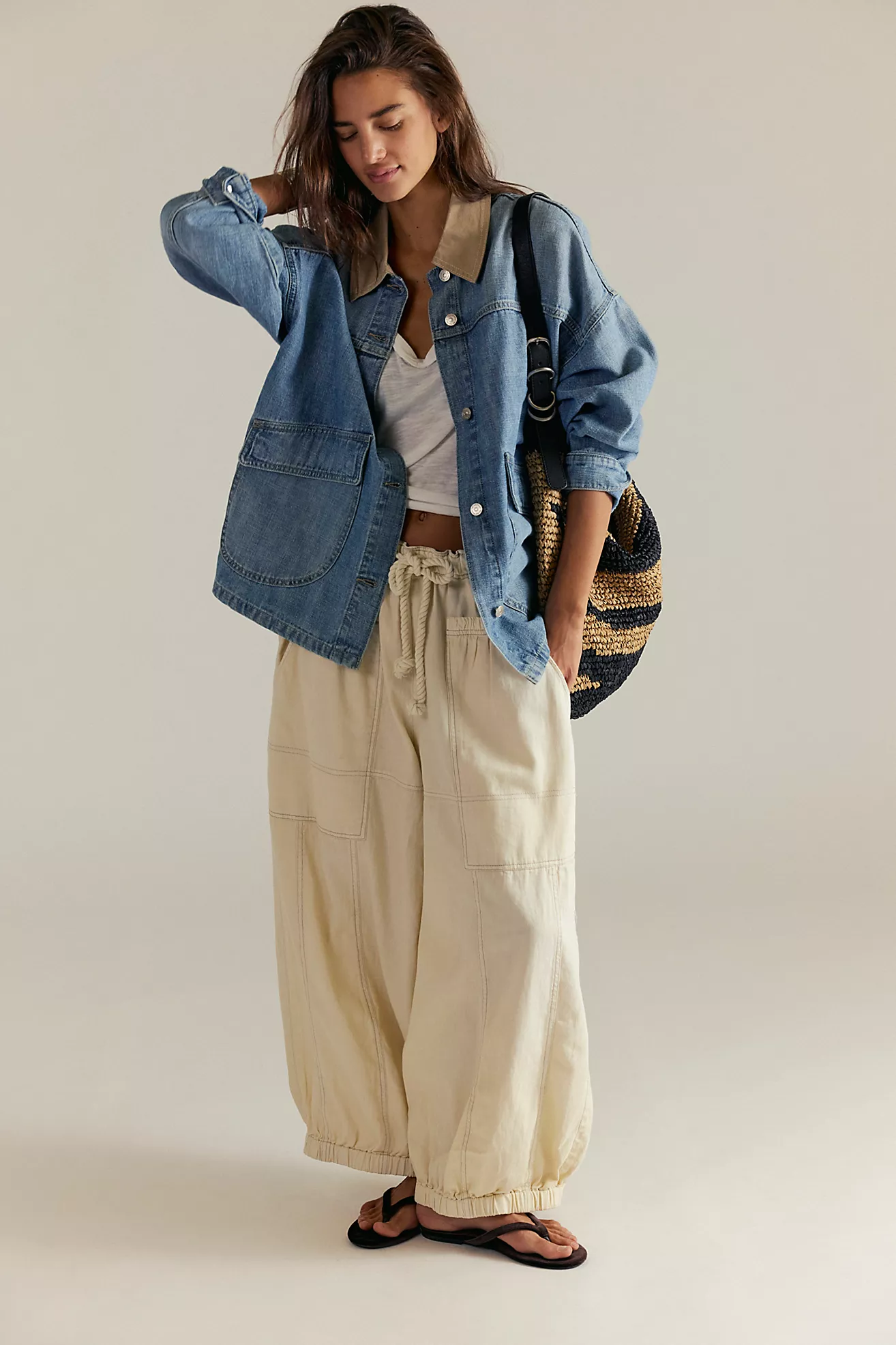 Free People Lemon Denim Jacket- Berry Blues