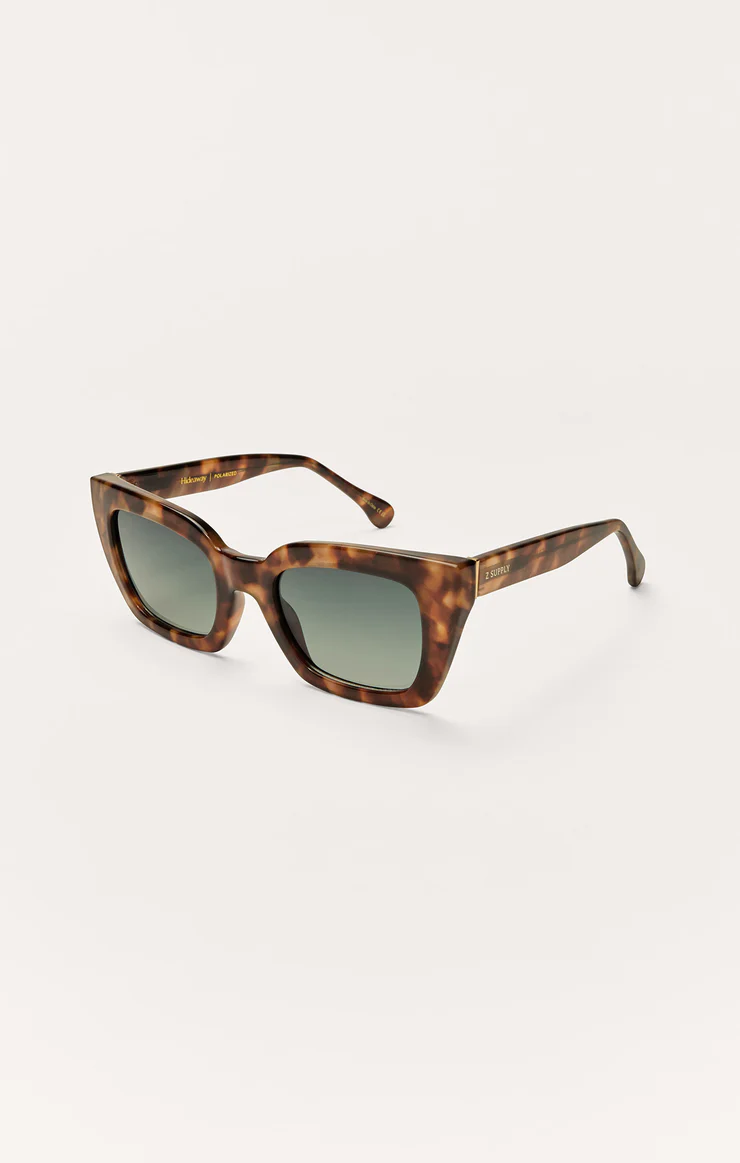 Z Supply Hideaway Polarized Sunglasses- Dark Tort Gradient