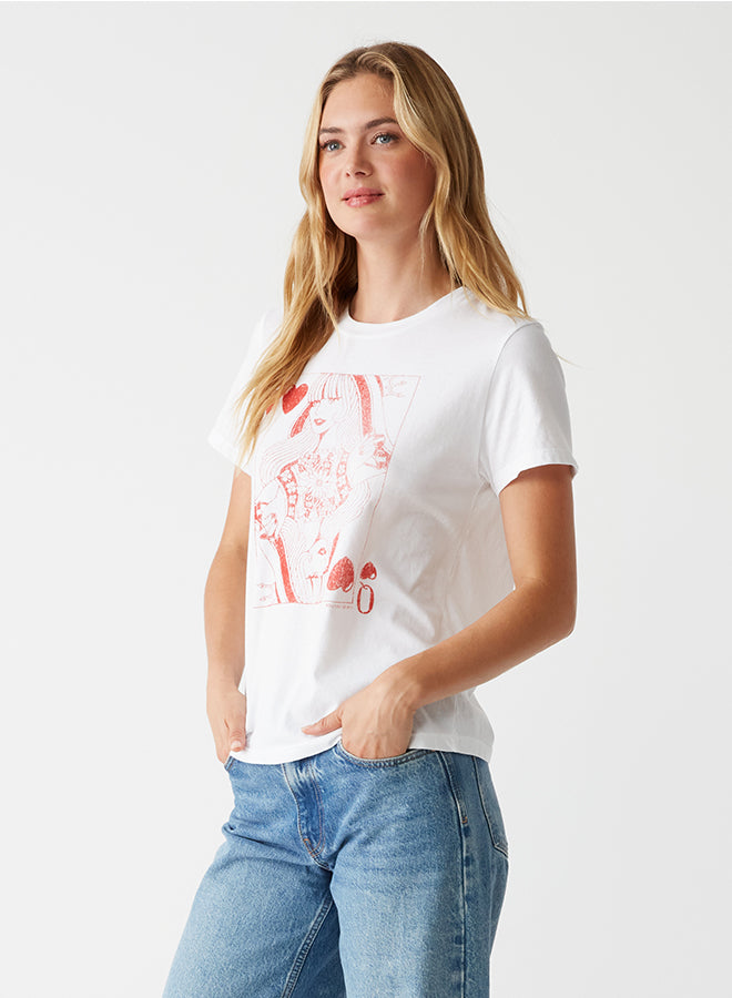 Michael Stars Queen of Hearts Graphic Tee