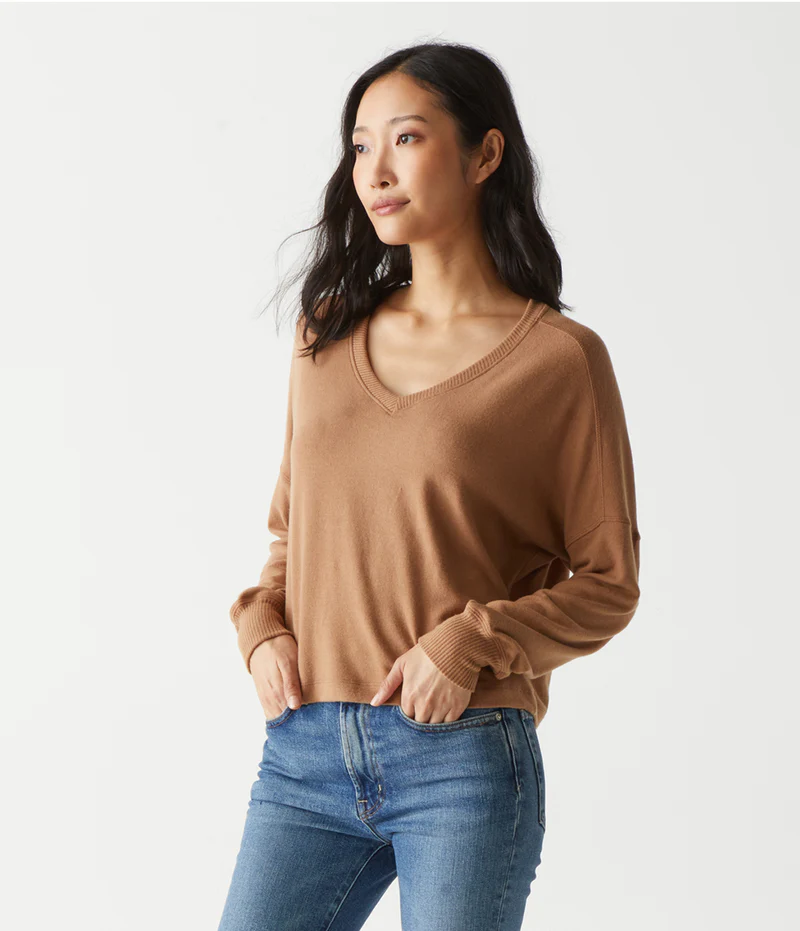 Michael Stars Vic Relaxed V-Neck Pullover