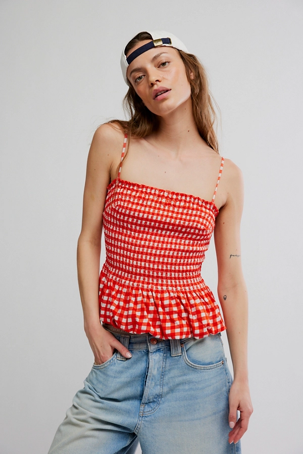 Free People Sundance Tank- Red combo