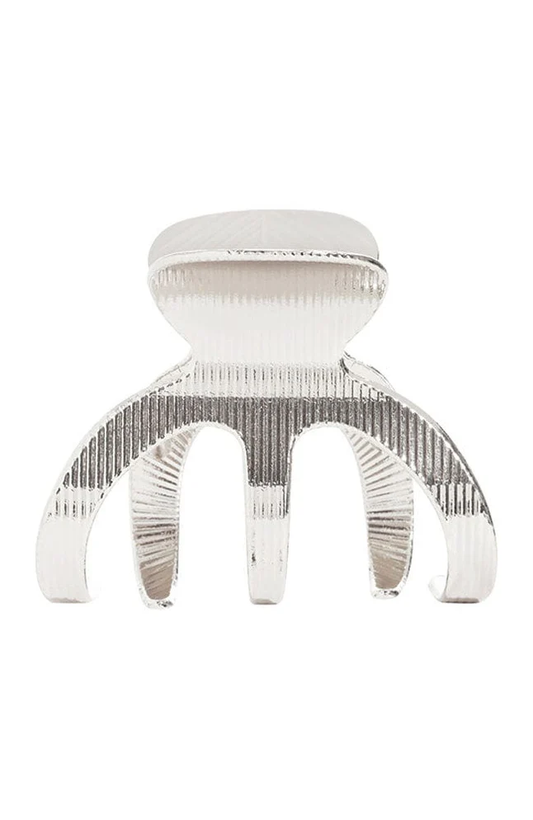 Clamp Jaw Metal Hair Clip- Silver