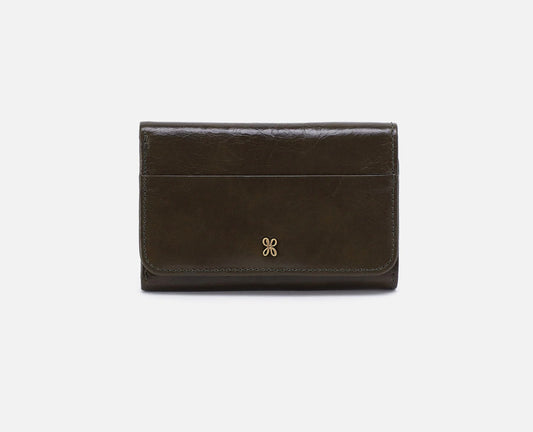 HOBO Jill Trifold Wallet- Deep Moss