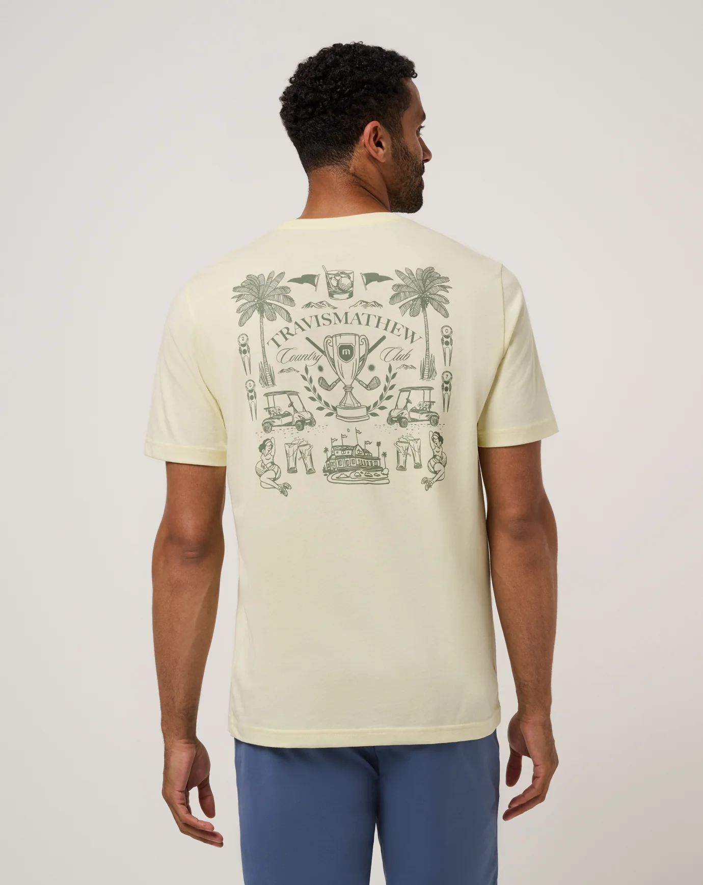 Travis Mathew TM Country Club Tee- Pear Sorbet