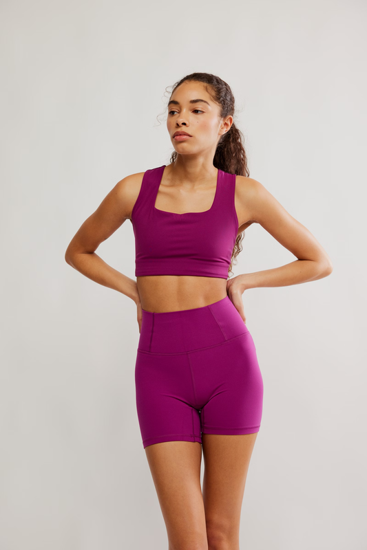 Free People Win Win Bra- Deep Mulberry