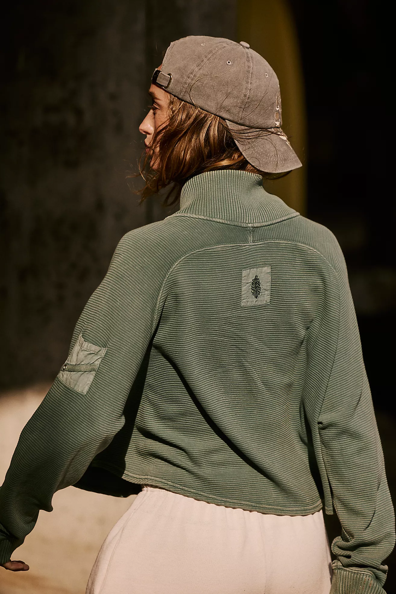 Free People So Fly Henley Layer- Midnight Jade