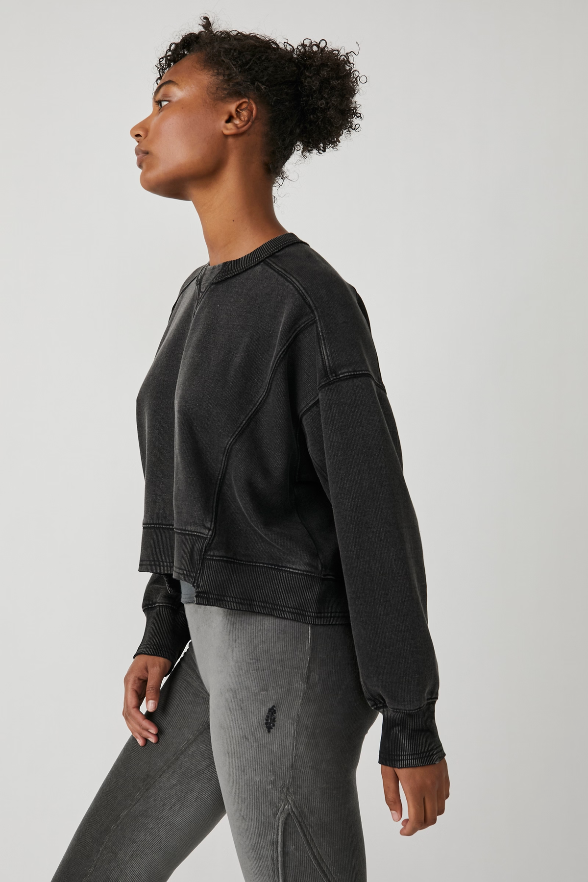 Free People Intercept Pullover- Black