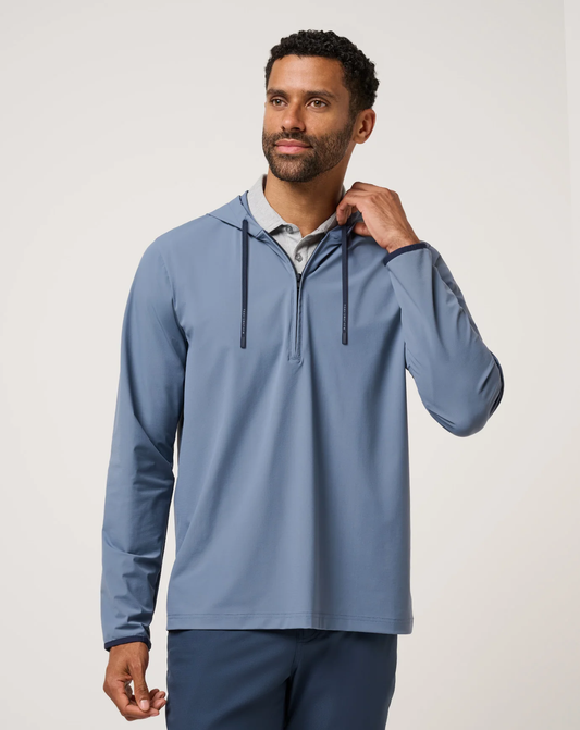 Travis Mathew Hour Tech Hoodie- Bering Sea
