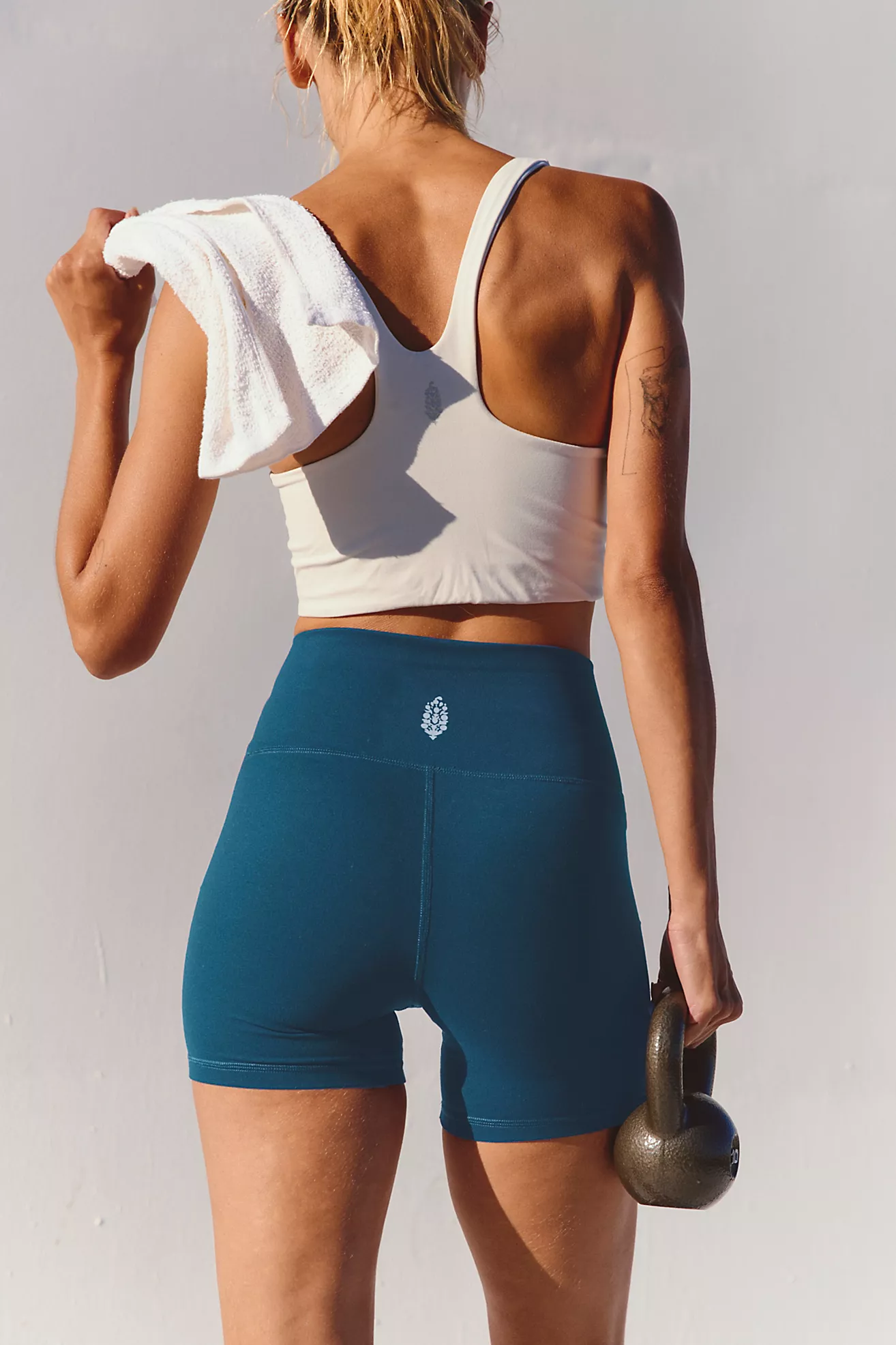 Free People Never Better Biker Shorts- Riptide