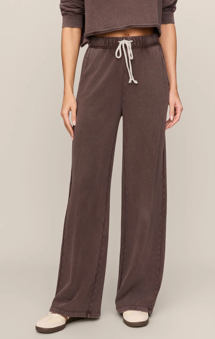 Z Supply Hunter French Terry Pant- Dark Chocolate