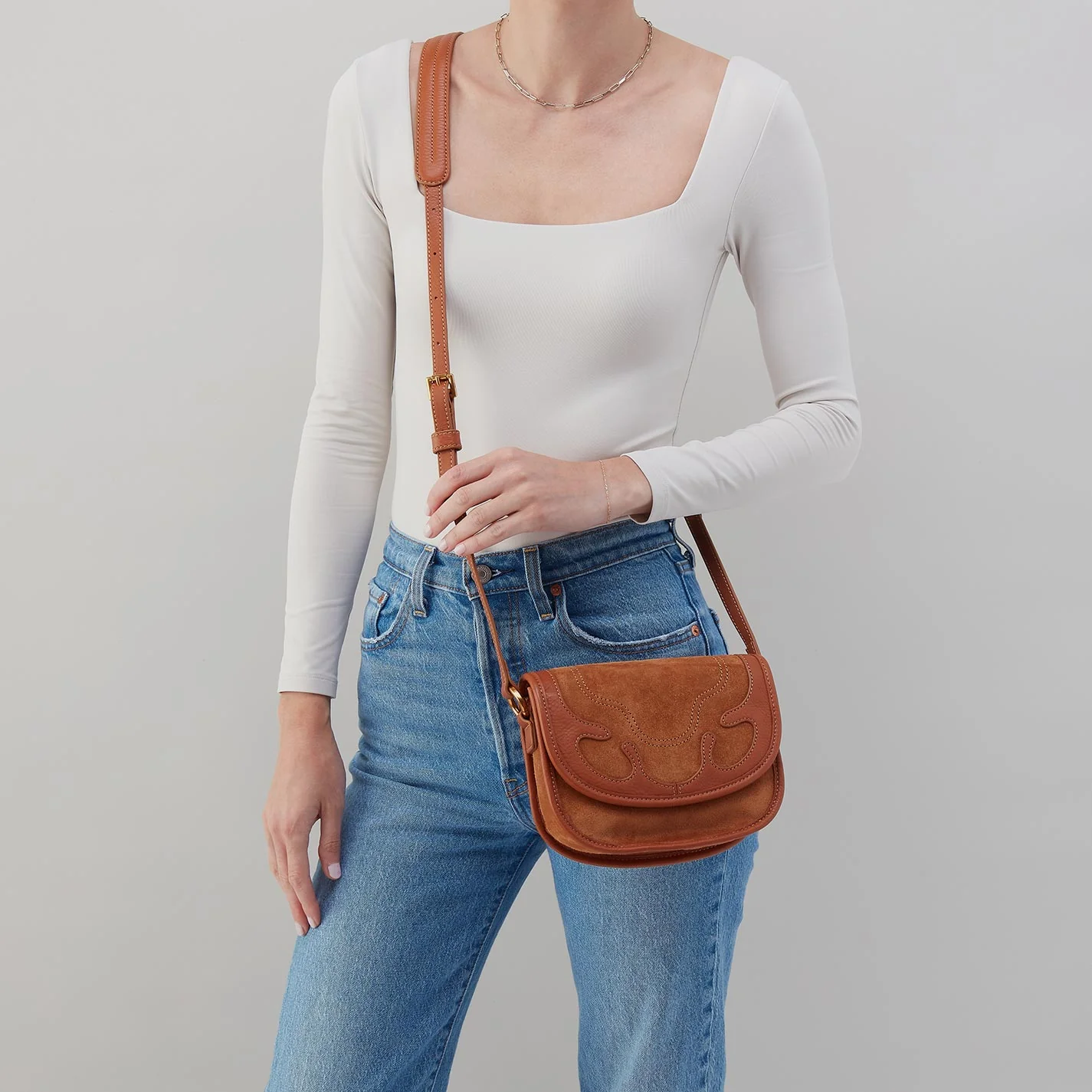 HOBO Kiva Small Crossbody- Oak Barrel