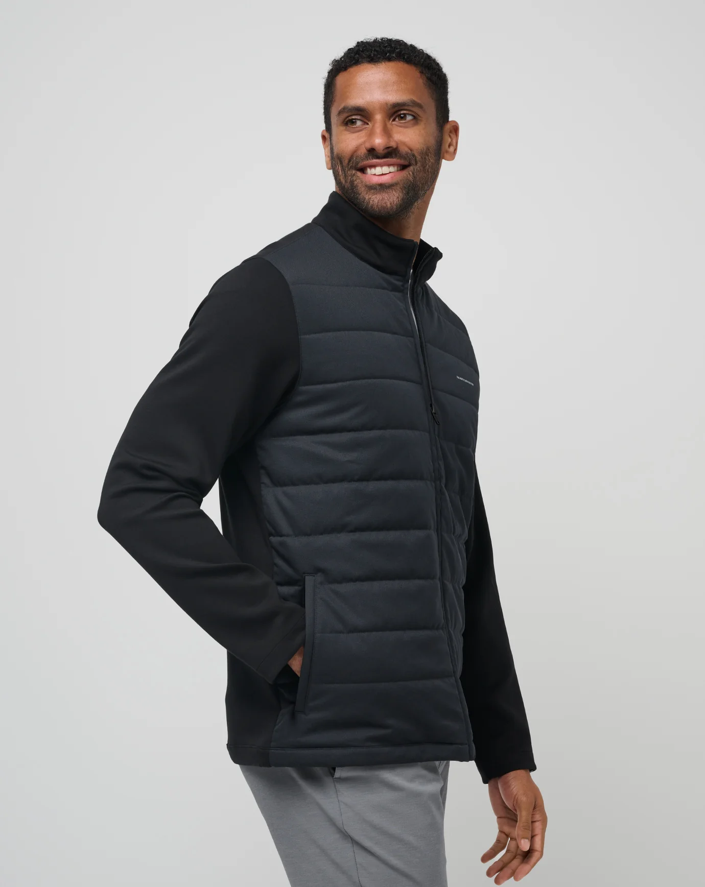 Travis Mathew Point of Sail Full Zip- Black
