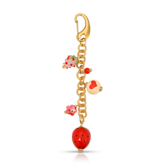 Jurate Strawberry Fields Bag Charm