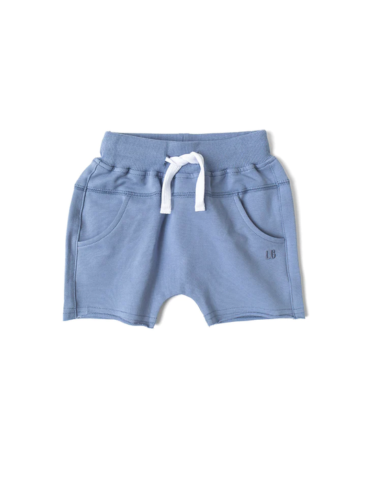 Little Bipsy Raw Edge Harem Short- Sky Blue