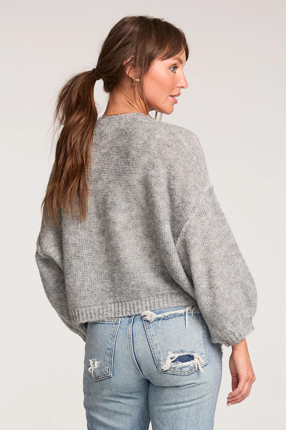 Saltwater Luxe Aden Heather Grey Sweater